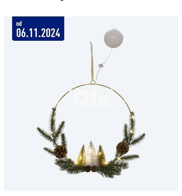 casalux led metal wreath 0