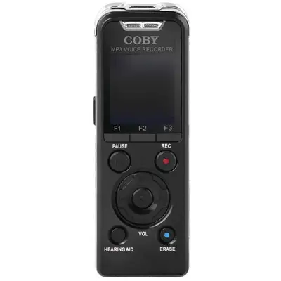 Coby Digital Voice Recorder 8GB Audio Sound Recorder MP3 Player