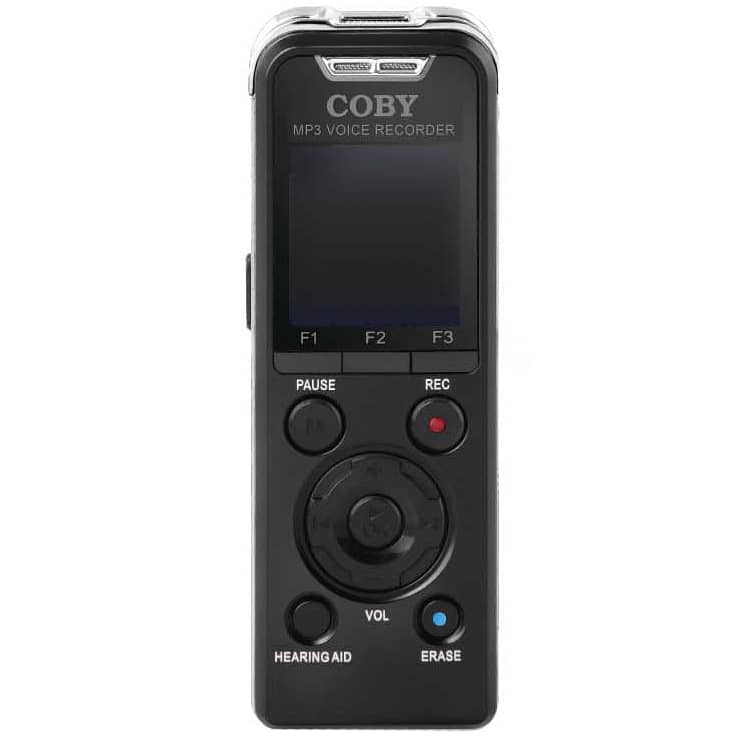Coby Digital Voice Recorder 8GB Audio Sound Recorder MP3 Player 0