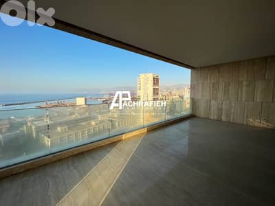 Open Seaview Apartment For Sale In Saifi - شقة للبيع في الصيفي