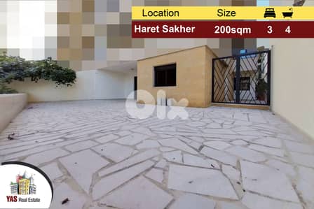 Haret Sakher 200m2 | 100m2 Terrace | Prime Location | New | View | IV