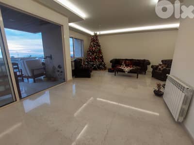 220 SQM Brand New Apartment in Qornet Chehwan, Metn with Sea View