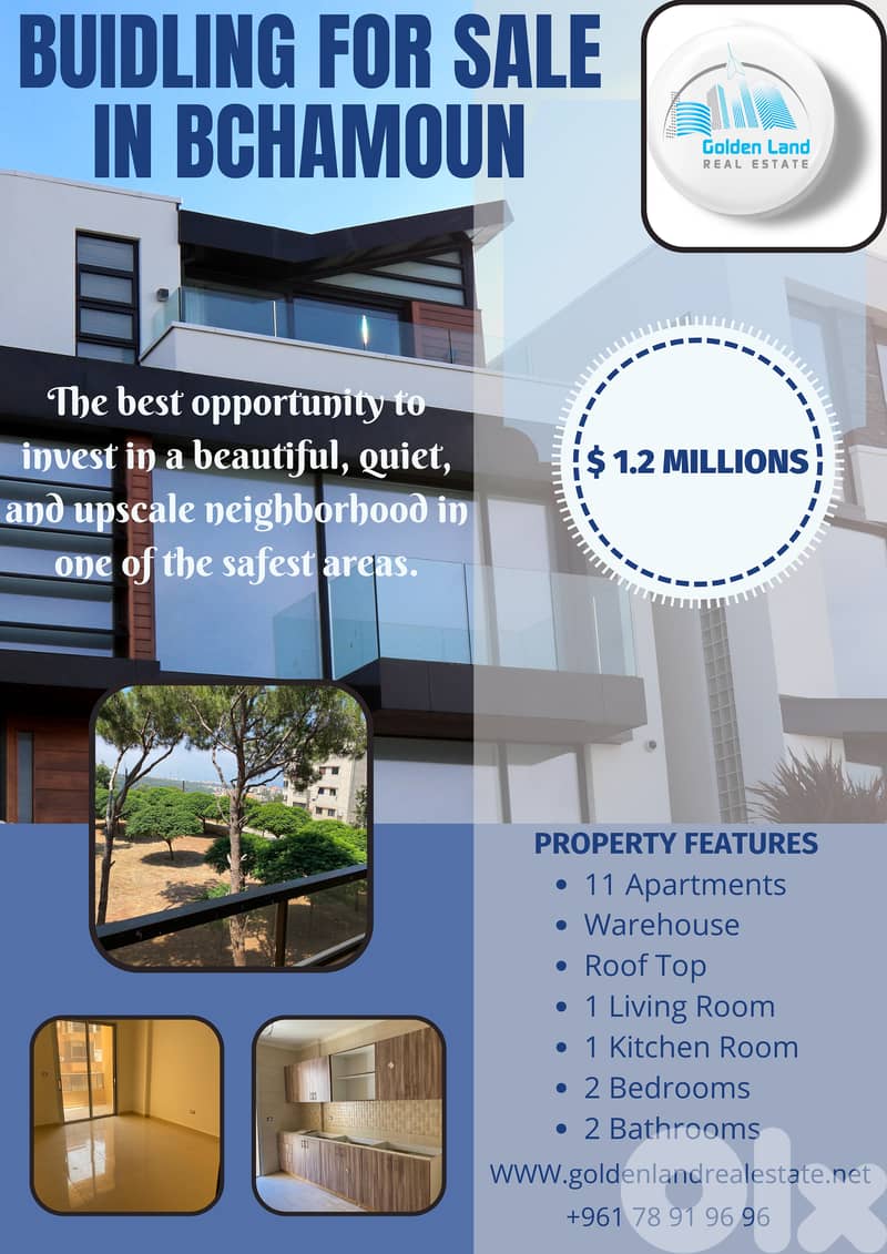 Full Building with Warehouse for Sale in Bchamoun, Aley 0