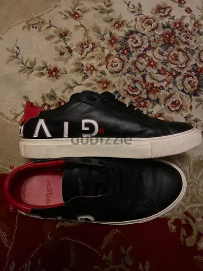 original givenchy sneakers ‘flipped logo’ red/black