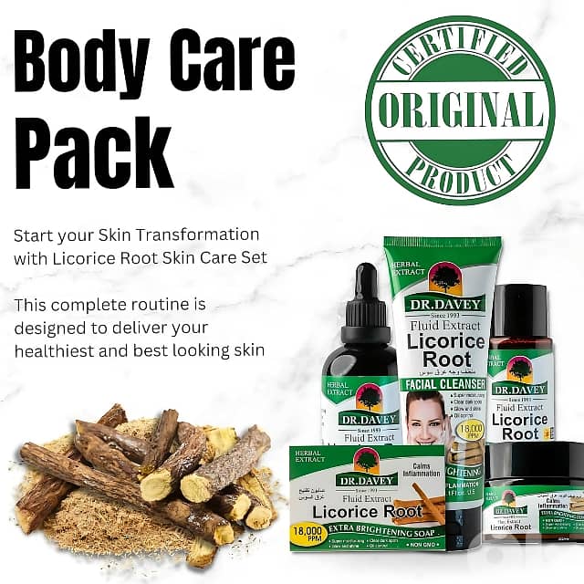 Dr. Davey Skin Brightening Set | 5-in-1 with Licorice Root Extract 5