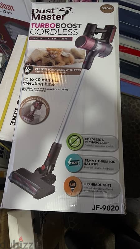 Dust Master turbo Boost 450W Cordless Vacuum Cleaner 0