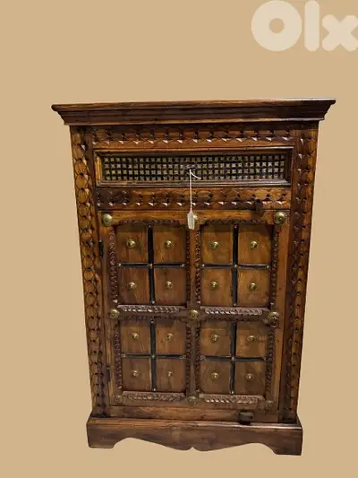Vintage Carved Wooden Cabinet