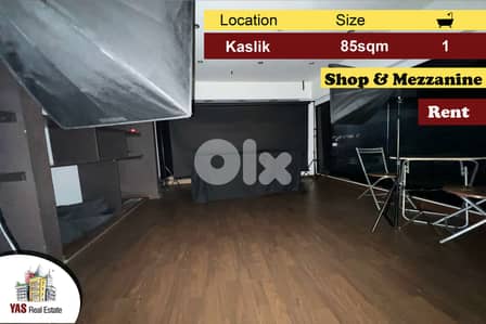 Kaslik 85m2 | Shop | Two Floors | Rent | Perfect Investment | EH/MJ |