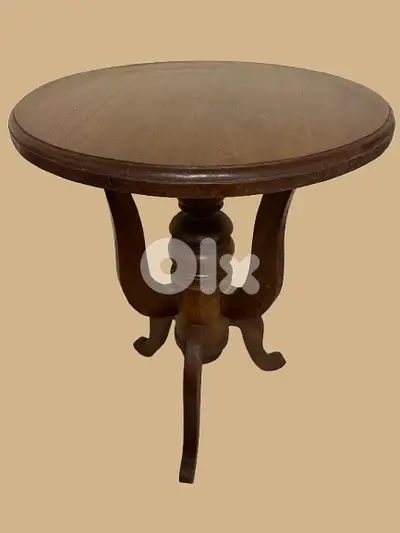 Round Wooden Accent Table