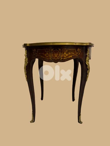 Round Table with Brass Detailing 0