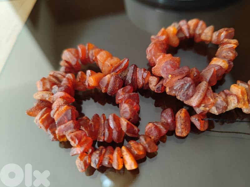 raw amber necklace 0
