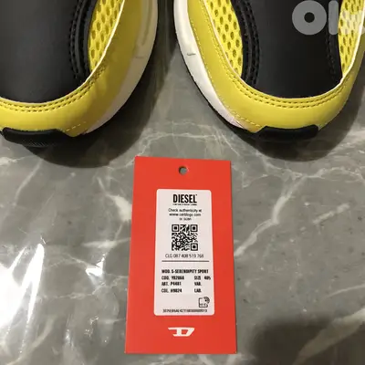 Diesel Shoes - Black and Yellow size 40.5