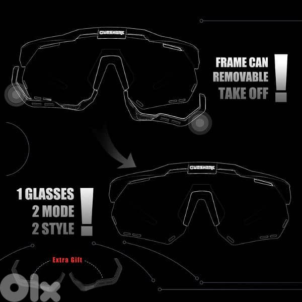 black queshark  sports sunglasses 6