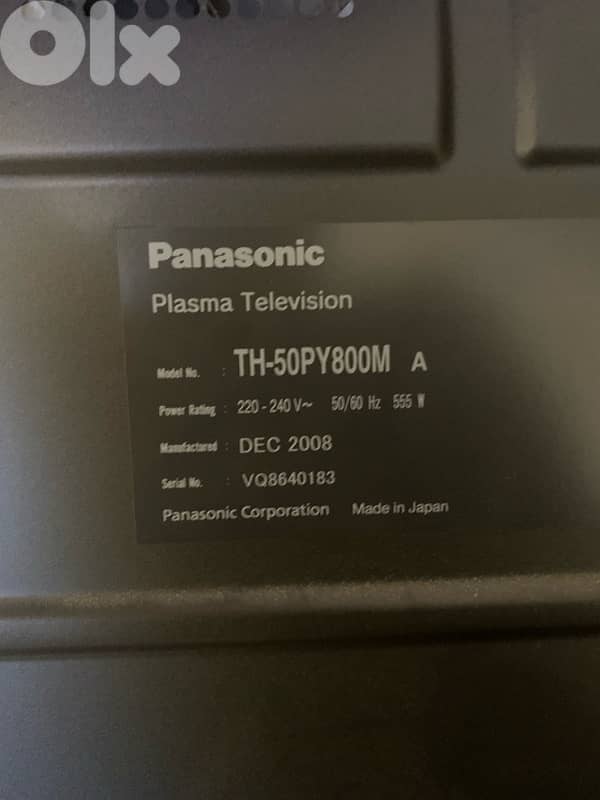 Panasonic tv 1