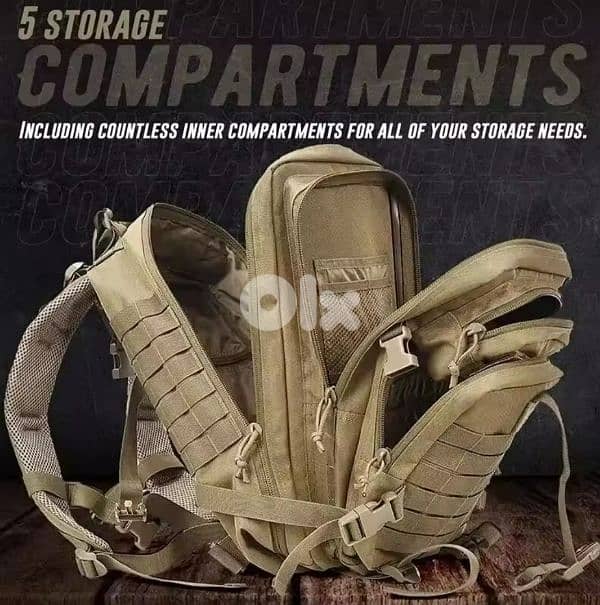 Tactical Backpack 45 litre  شنطة 2