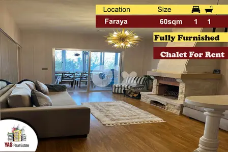 Faraya 60m2  | Furnished Chalet | Rent |  View | Private Street | DA