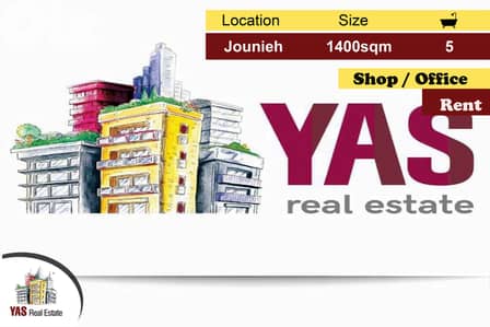 Jounieh 1400m2 | Shop/Office | Rent | Accessible | Two Floors | EH |