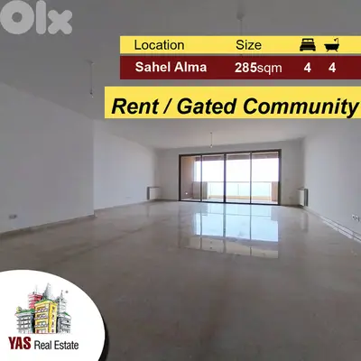 Sahel Alma 285m2 | Open View | Rent | Gated Community | IV |