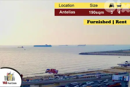 Antelias 190m2 | Rent | Furnished | Prime Location | Sea View | MJ |