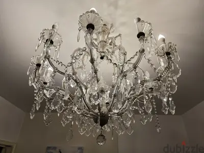 Vintage Crystal Chandelier 12 Lamps