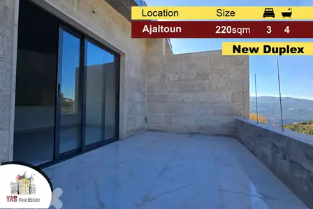Ajaltoun 220m2 | Modern Duplex | New | High-End | View | DA |