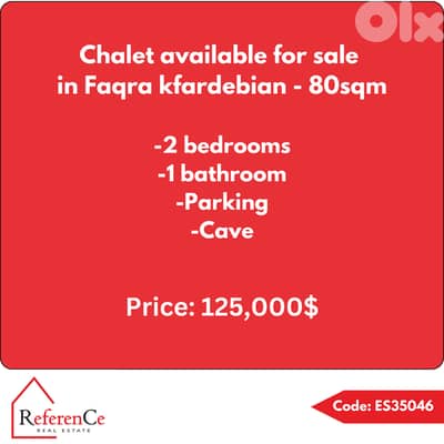 Chalet for sale in Faqra شاليه للبيع في فقرا