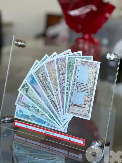 BEST GIFT lebanon, 1 lira to 1000 in Plexi ليرة لبنان عملة