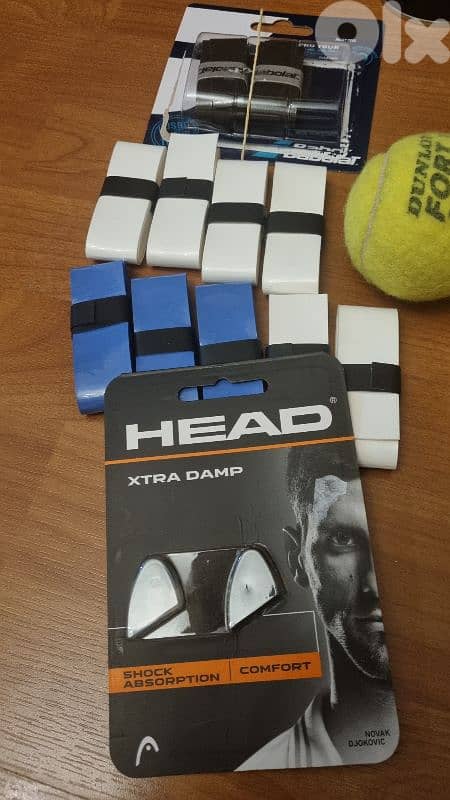 tennis  balls +grips+shock absorption bargain price 1