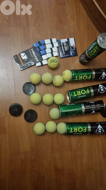 tennis  balls +grips+shock absorption bargain price 9