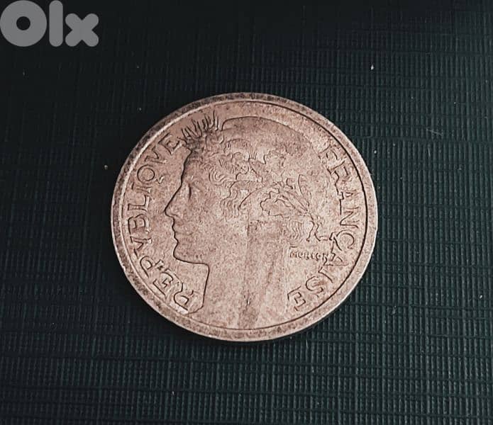 1959 France Morlon 1 Franc 4th Republic aluminium 1