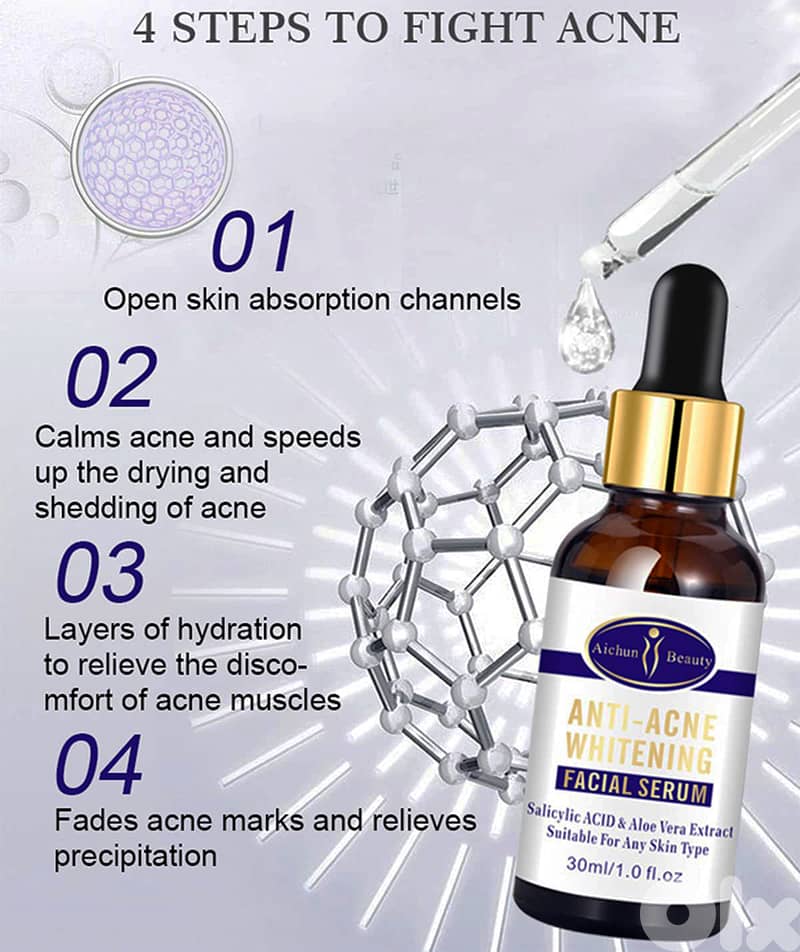 Aichun Beauty Anti-Acne Serum – Repairs, Brightens, Clears Skin (30ml) 2