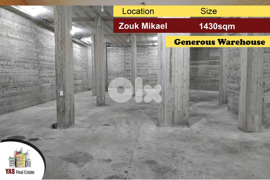 Zouk Mikael 1430m2 | Warehouse | Excellent Condition | High End | EH | 0