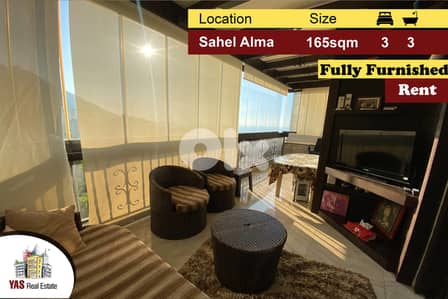 Sahel Alma 165m2 | Rent | Fully Furnished | Partial View | EH/YV