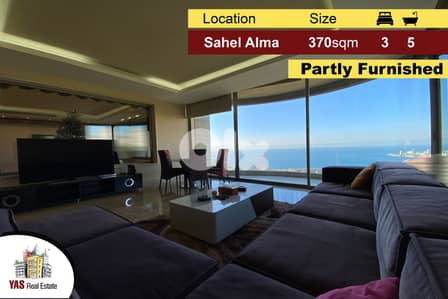 Sahel Alma 370m2 | High-End | New | Semi Furnished | Sea View |RA/YV |