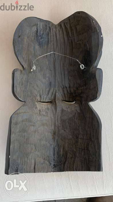 Ebony wood . handmade African mask 4