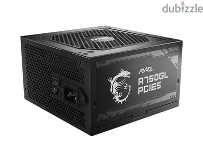 MSI MAG A750GL PCIE 5 & ATX 3.0 80 Plus Gold Gaming Power Supply