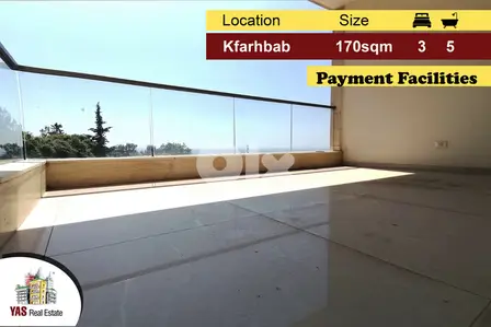 Kfarhbab 170m2 | Brand New | Payment Facilities | View | Luxurious |IV