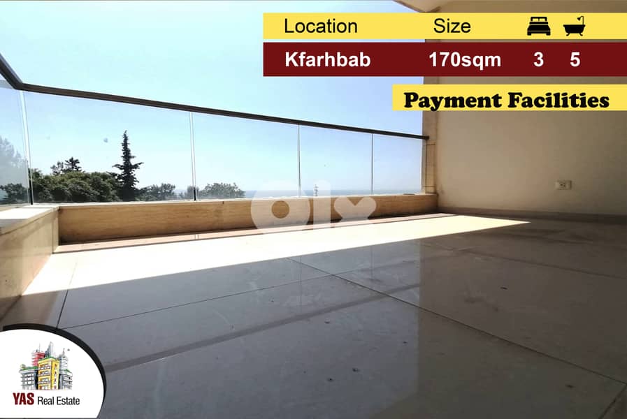 Kfarhbab 170m2 | Brand New | Payment Facilities | View | Luxurious |IV 0