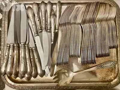 Antique Original Set of “80” Soviet Melchior dining set