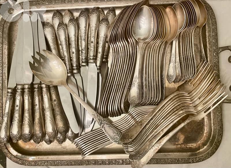 Antique Original Set of “80” Soviet Melchior dining set 1