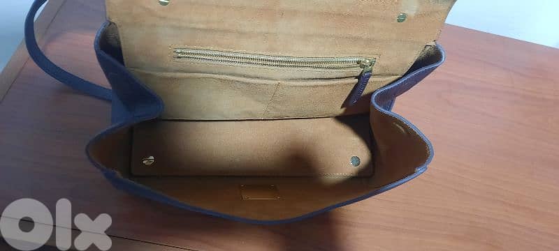 Handbag sac brown. جزدان بني 4
