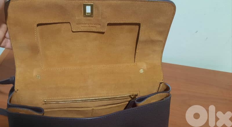 Handbag sac brown. جزدان بني 5