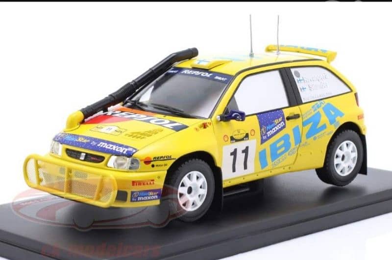 Seat Ibiza Kit Car (Rally Safari 1998) diecast car model 1:24. 1