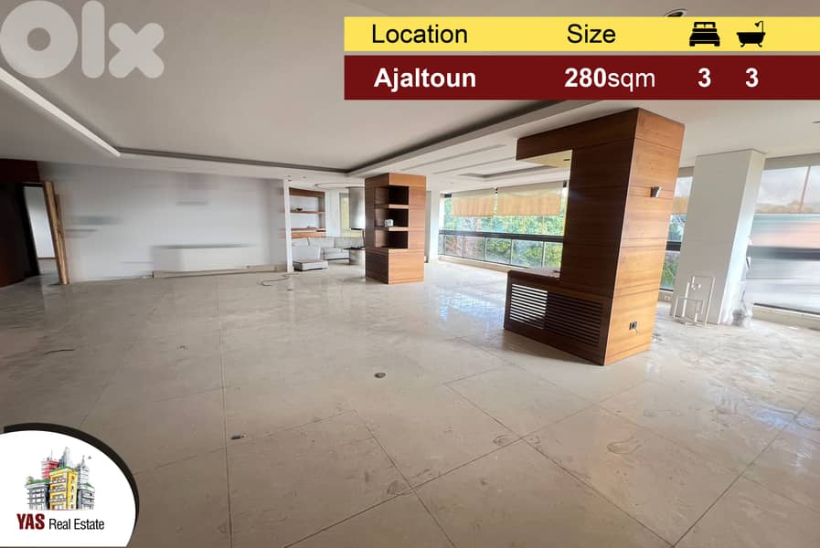 Ajaltoun 280m2 | Luxurious Building | Panoramic View | High-End | PA | 0