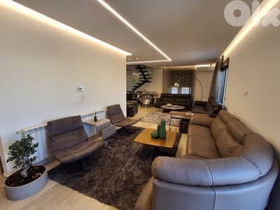 MODERN FURNISHED DUPLEX IN Rabieh PRIME (370Sq)+VIEW, (NAC-140)