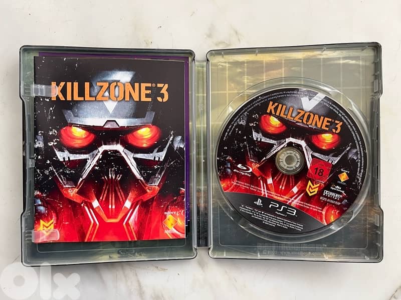 Killzone 3 collector’s edition helmet and steelbook game on PS3 2