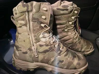 military camo tactical boots