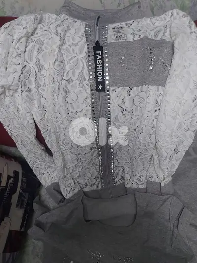 للبيع بيجامه نسائيه قطن ٣ قطع