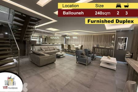 Ballouneh 240m2 Duplex | Designers Signature | Furnished | View | AC |