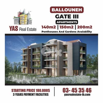 Ballouneh 280m2 | Under Construction | Payment Facilities | View |